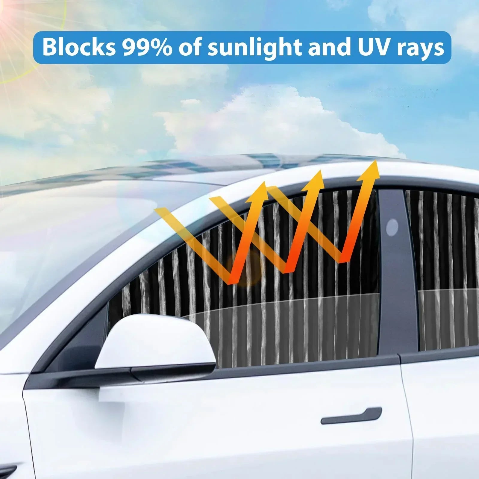 UV Blocking Magnetic Sunshade for Car Side Windows