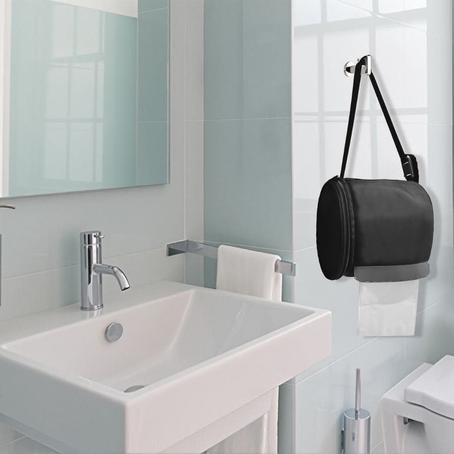 Honeycomb Toilet Paper Holder with Sturdy Fabric Cover
