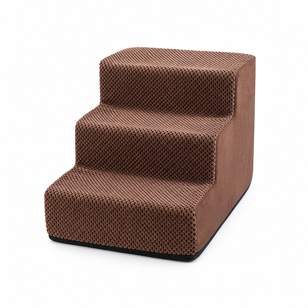 Anti-Slip Adjustable Right-Angle Pet Stairs (3-5 Steps)