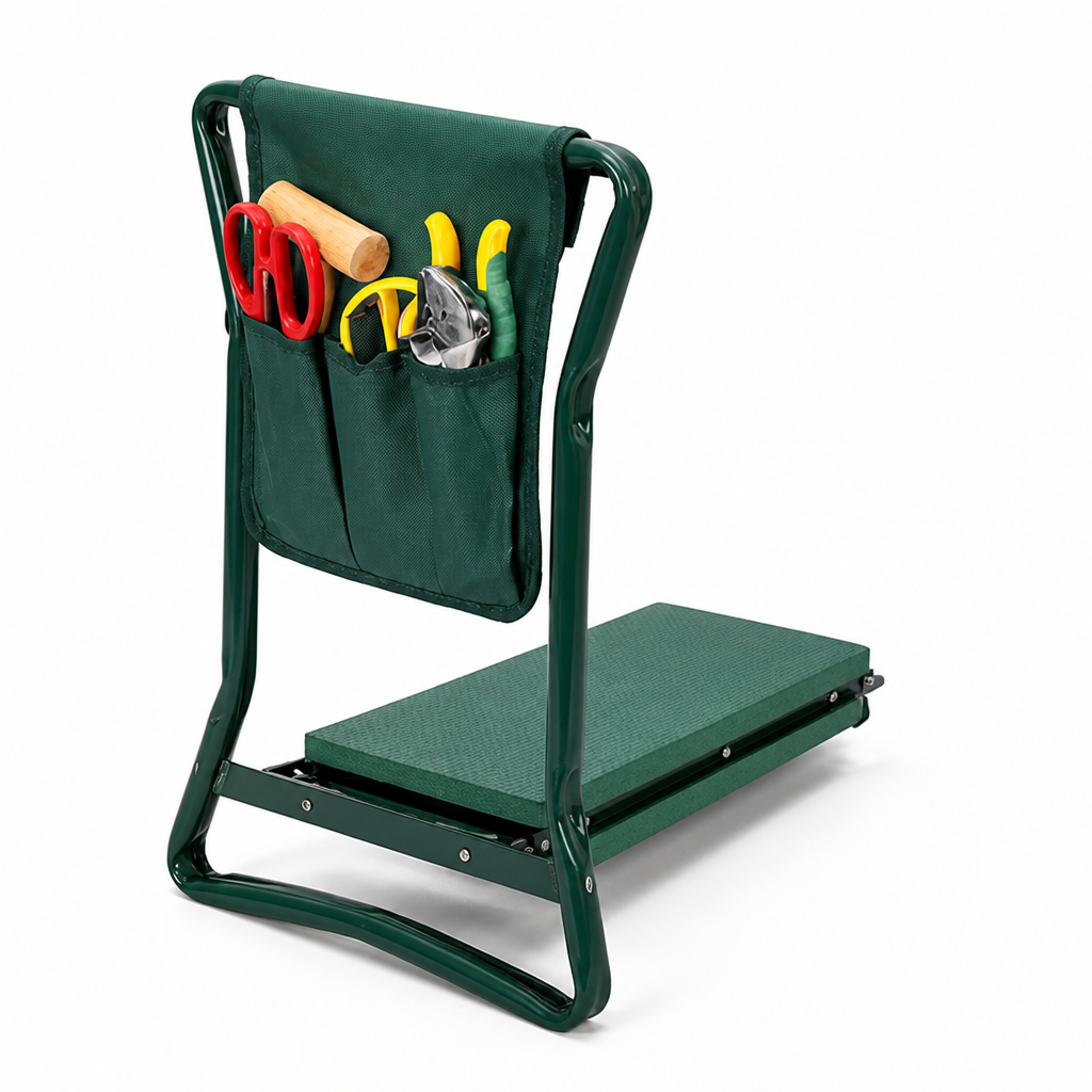 Foldable Padded Steel Garden Kneeler & Seat (331 lb Capacity)