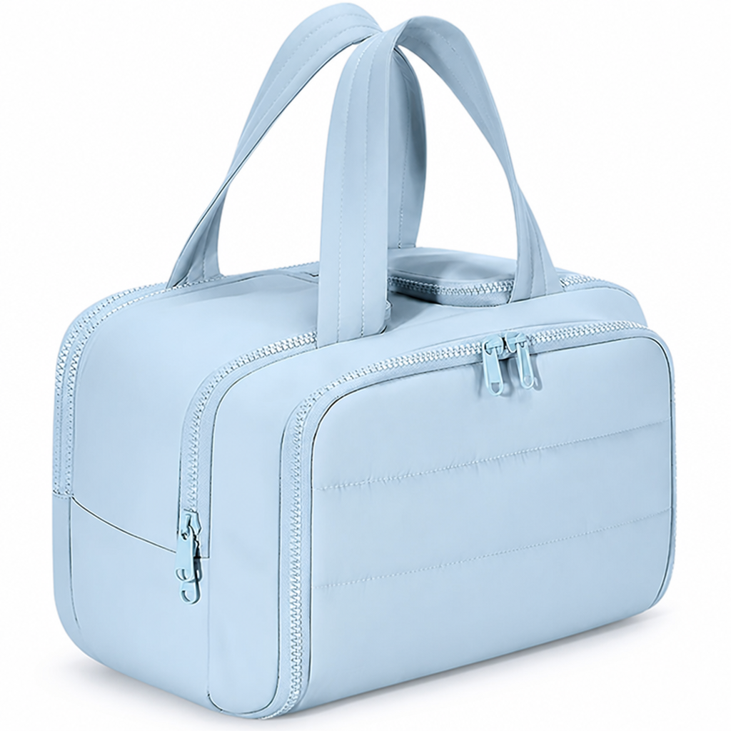 Waterproof-Lined Full-Open Toiletry Organizer