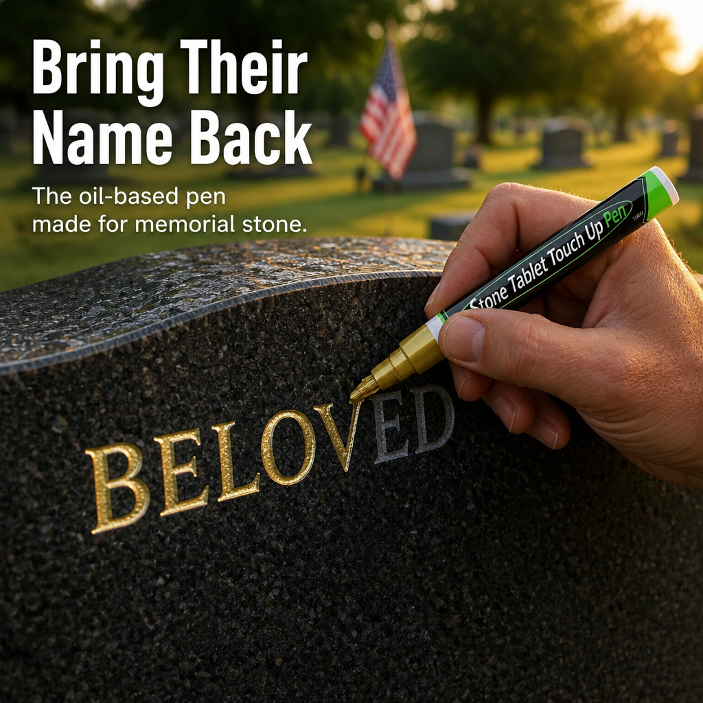 StoneVibe™ — Restore Weatherproof Sharpness to Faded Memorial Names