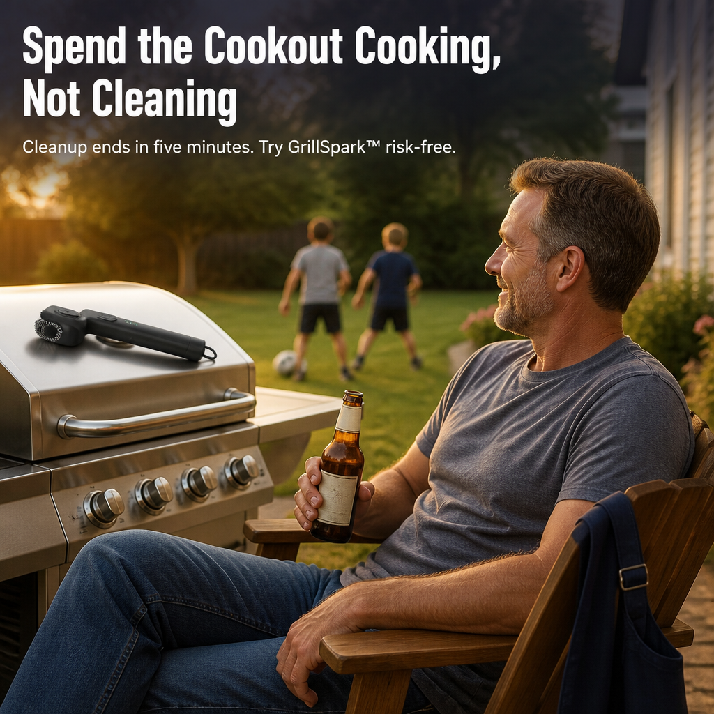 GrillSpark™ — Remove Stubborn Grill Grease Quickly Without Using a Wire Brush