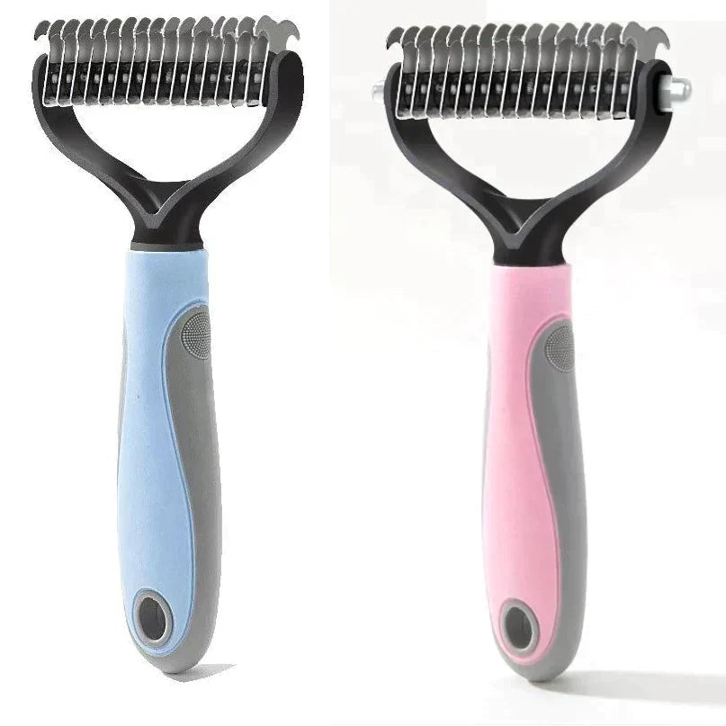 Pet Grooming Brush for Cats and Dogs – Stainless Steel Bristles
