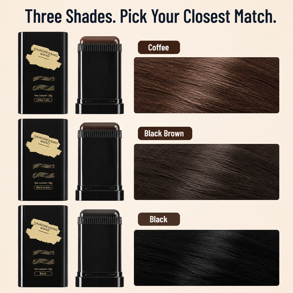 ColorGlide™ — Conceal Gray Roots in 60 Seconds, Sweat-Resistant All Day