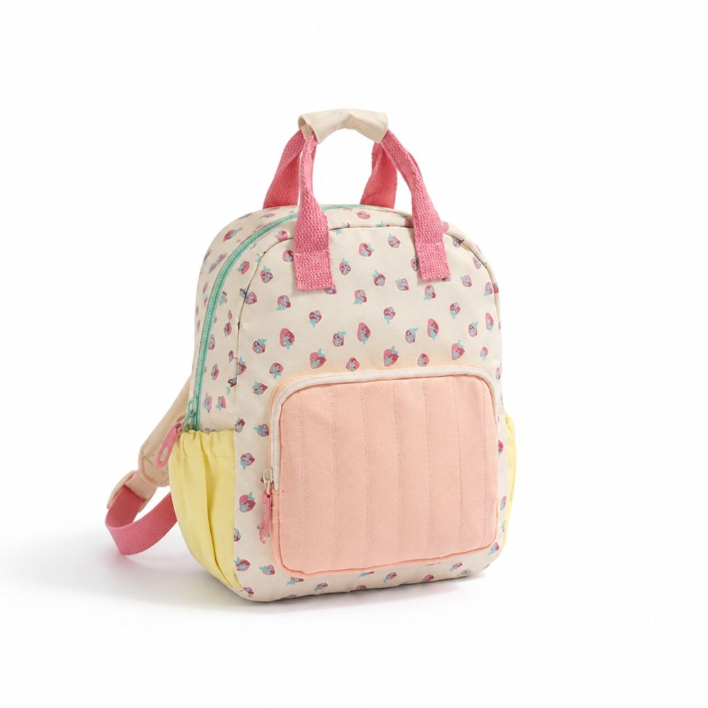 Lightweight Nylon Color-Block Kids Backpack