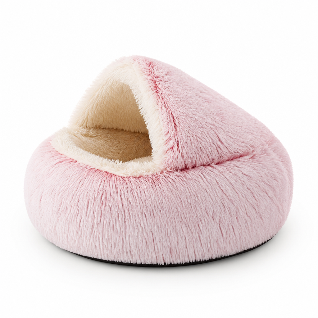 Joint-Relief Plush Non-Slip Pet Cave Bed