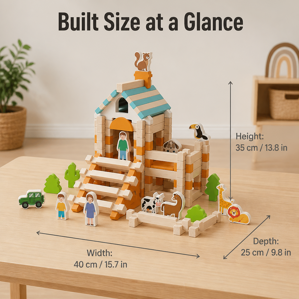 LuminoBlocks™ — Create a Wooden Animal World That Keeps Your Kid Playing for Hours