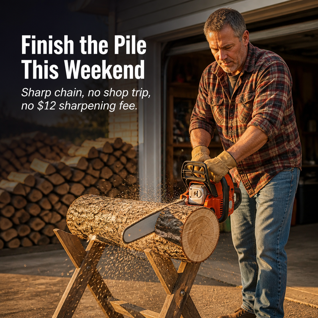 EdgePulse™ — Hone Any Chainsaw in 60 Seconds Directly on the Bar