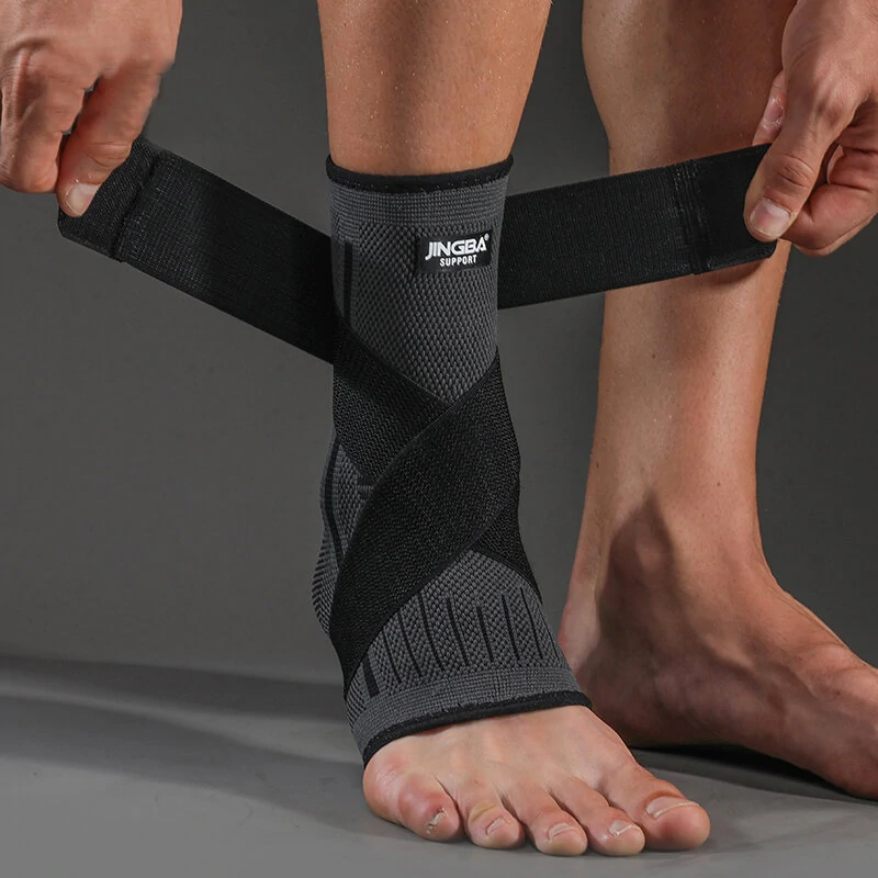 Adjustable Velcro Closure Compression Ankle Support Brace