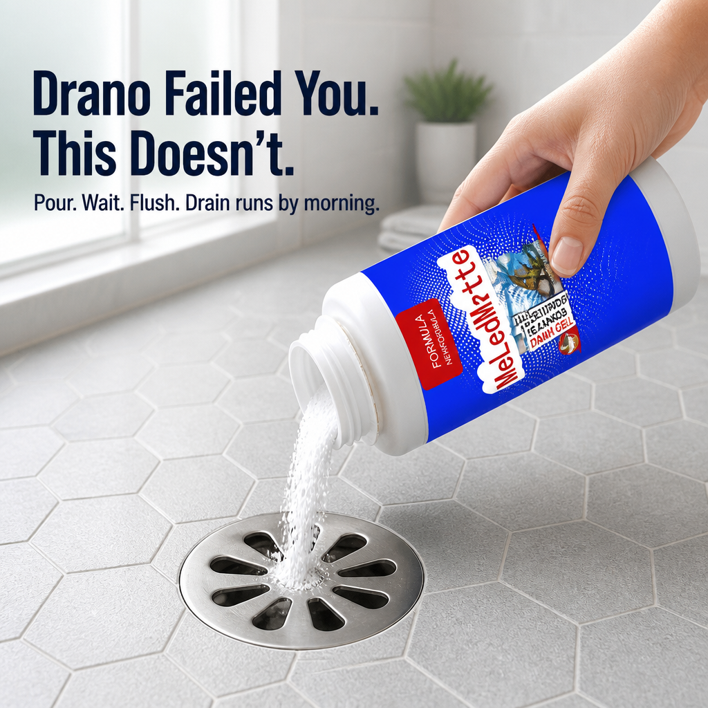 FlowForce™ — Dissolve Hair Blockages Overnight Without Plunging or Needing a Plumber