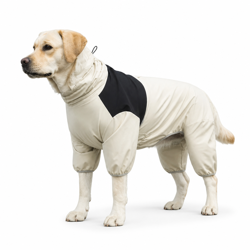 Full-Coverage Waterproof Dog Raincoat (Adjustable Fit)