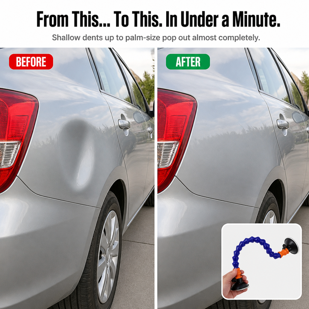 DentEasePro™ — Pop Out Parking-Lot Dents from Your Car in Less Than a Minute