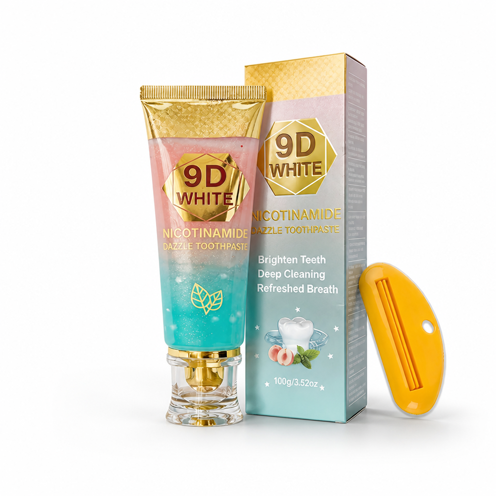 Hydroxyapatite & Nicotinamide Whitening Toothpaste (With Squeezer)