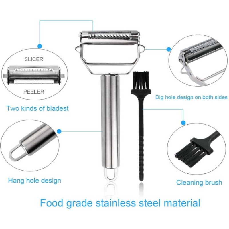 Vegetable Peeler | Stainless Steel | Dual Blades | Kitchen Cutter