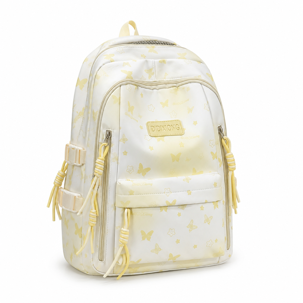 Anti-Theft Multi-Compartment Nylon Backpack (Fits 15.6-Inch Laptop)
