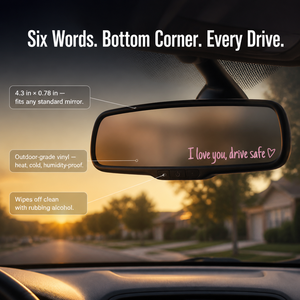 HeartBond™ — Transform Their Rearview Mirror Into a Daily Message of Love