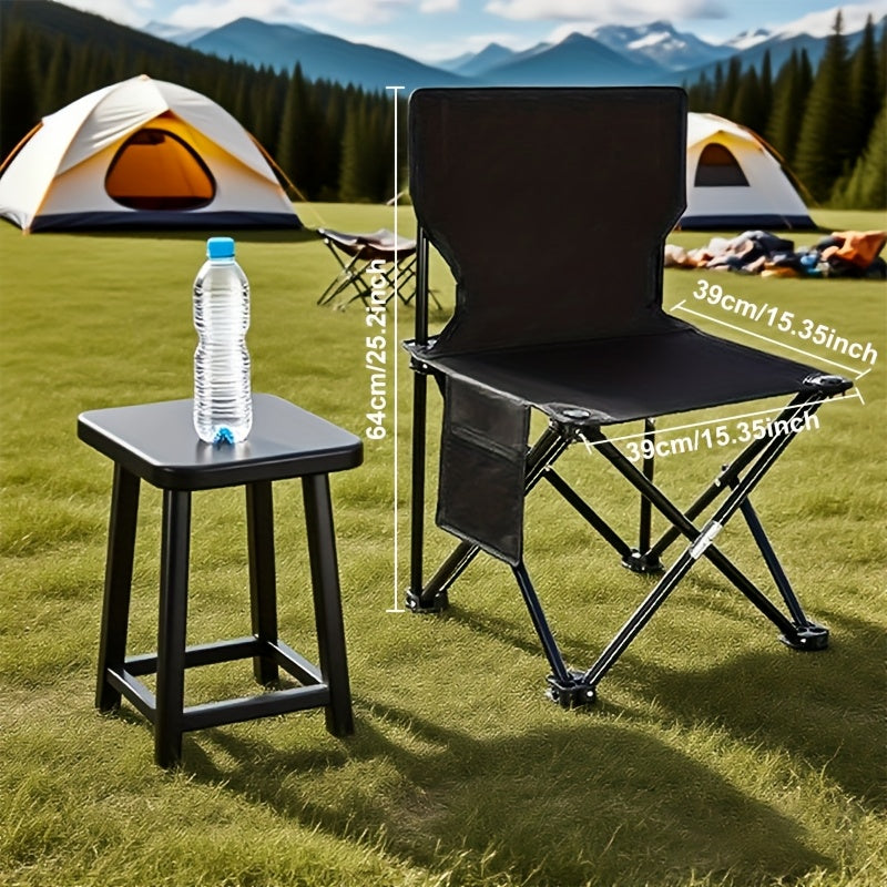 Compact Outdoor Furniture Set with Metal Frame and Oxford Fabric