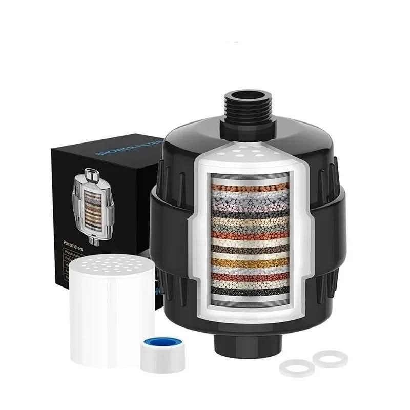 Multi-Stage Shower Water Filtration System