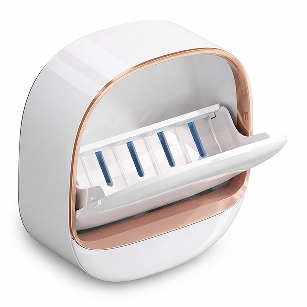 Waterproof Integrated Drip Tray Wall-Mount Soap Dish