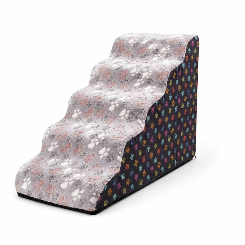 Non-Slip Plush Pet Stairs (2-5 Steps)