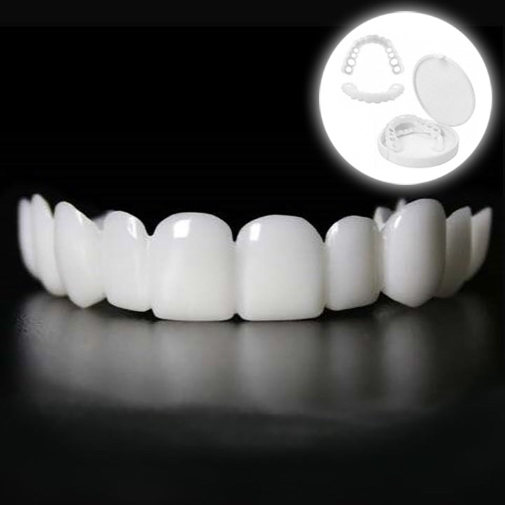 Removable Smile Cover Snap-On Veneers for Top and Bottom Teeth