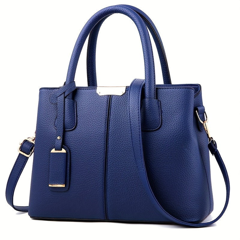 Classic Timeless Handbag in PU Leather with Internal Pockets