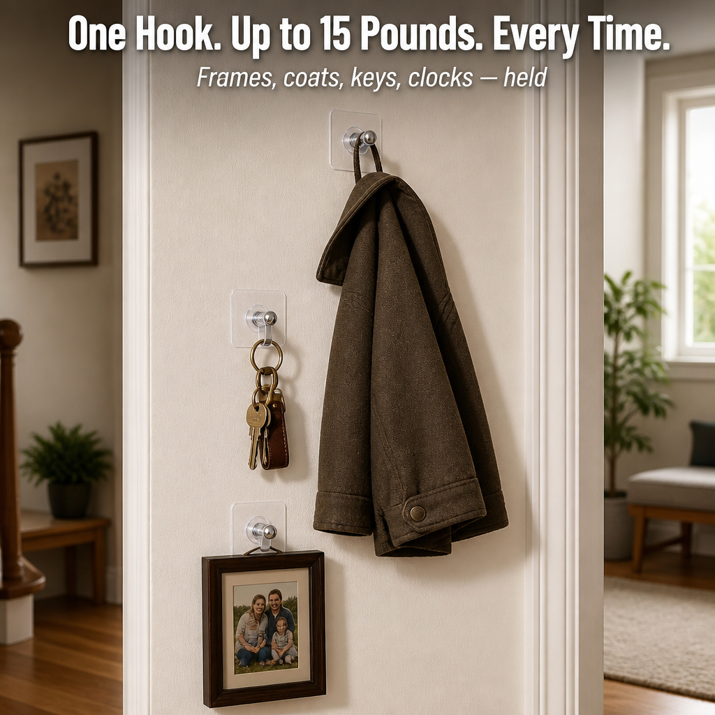 SteelGrip™ — Hang Heavy Frames Without Making a Single Hole in Your Wall