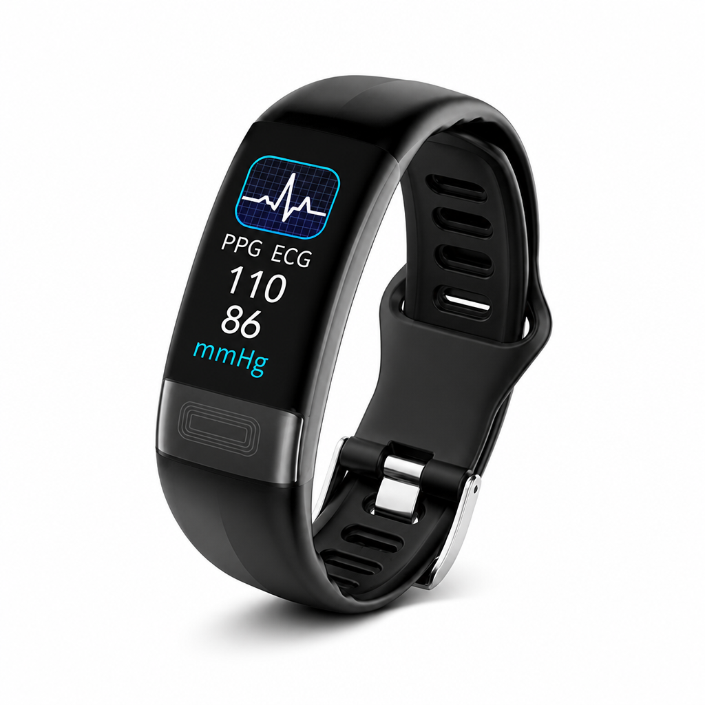 ECG & Blood Pressure Smartwatch (IP67 Water-Resistant)