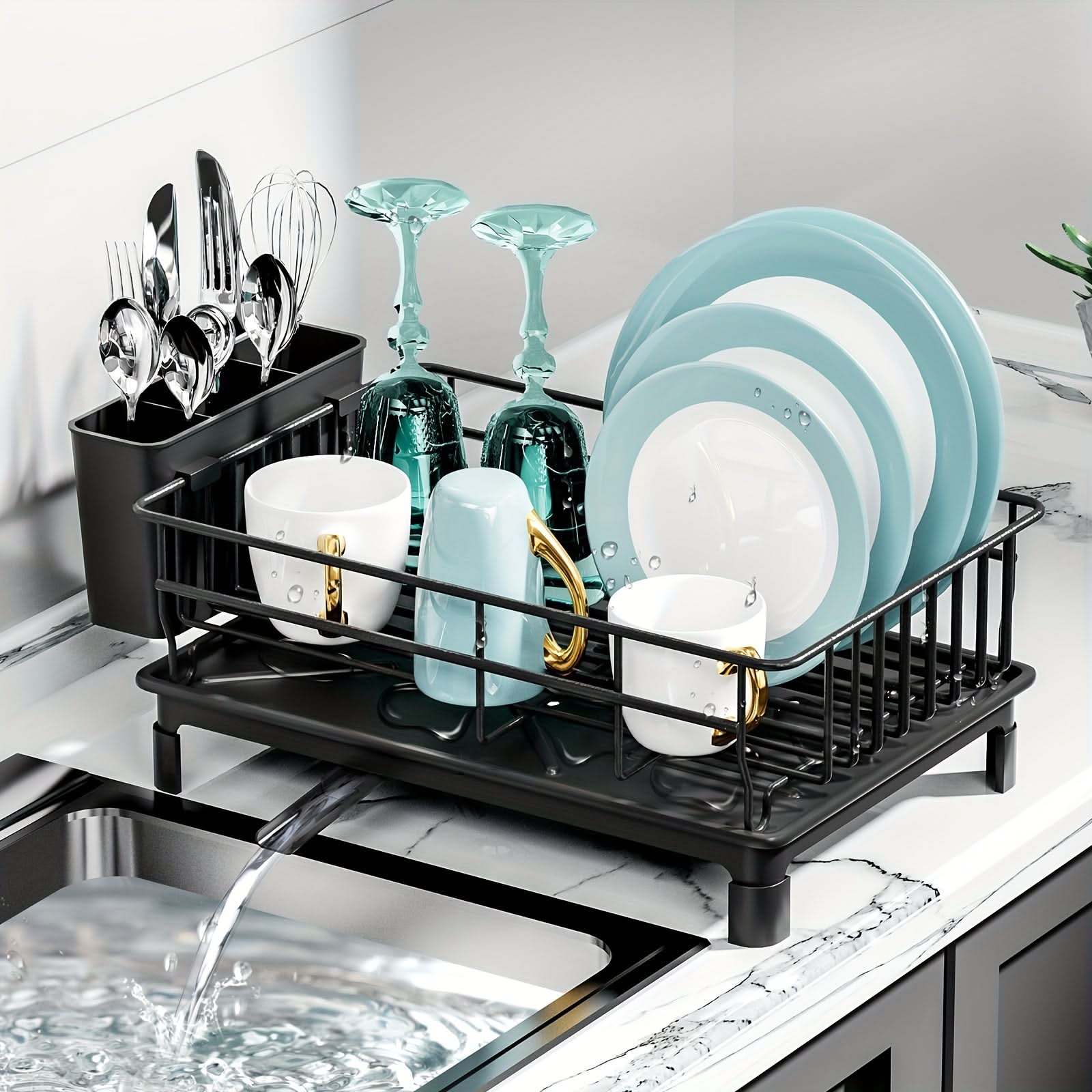 Dish Drying Rack Storage Solution