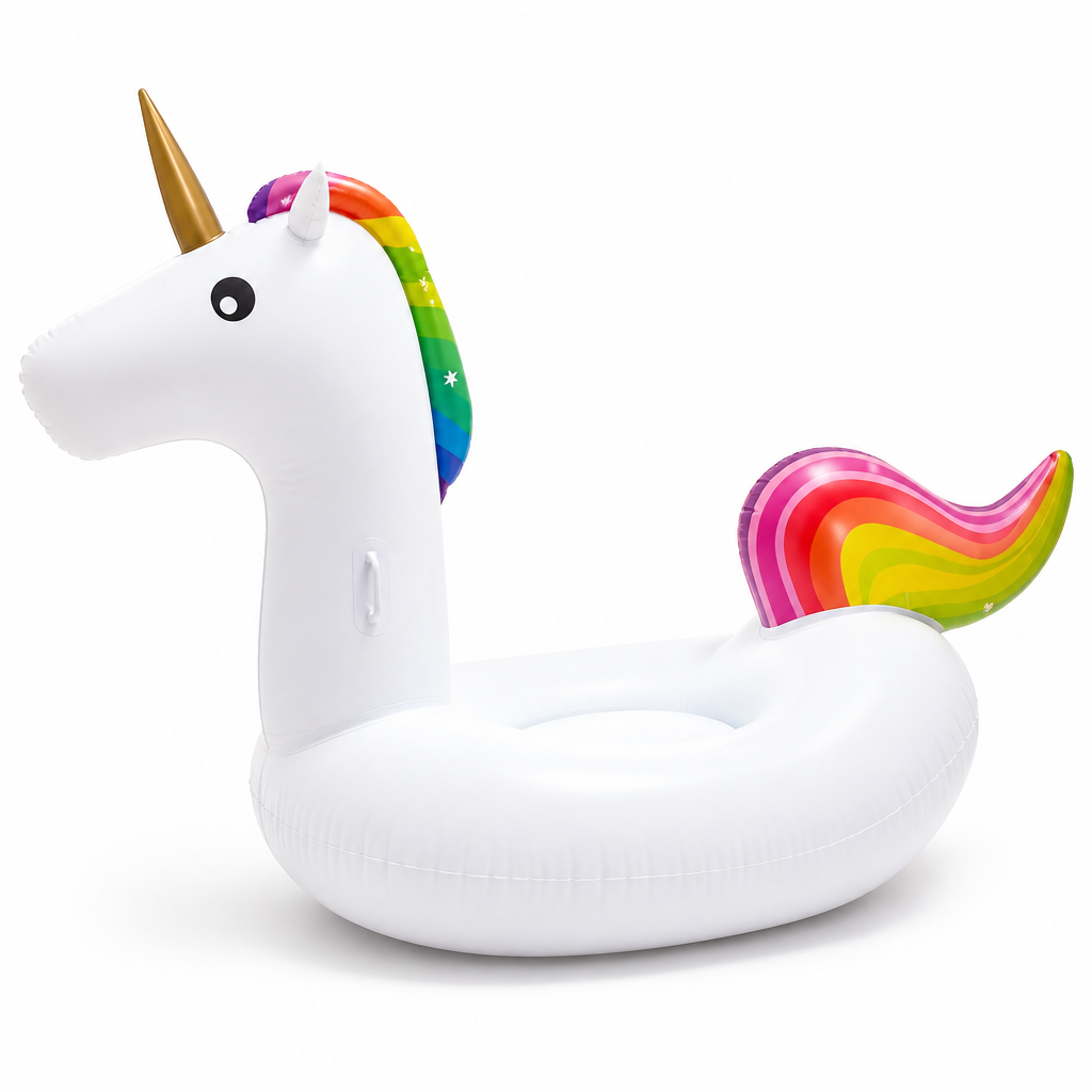 Giant Tear- & UV-Resistant PVC Unicorn Pool Float