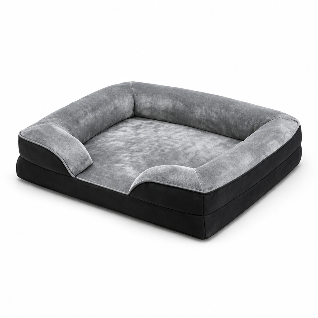Orthopedic Egg Crate Foam Dog Bed (Removable Washable Cover)