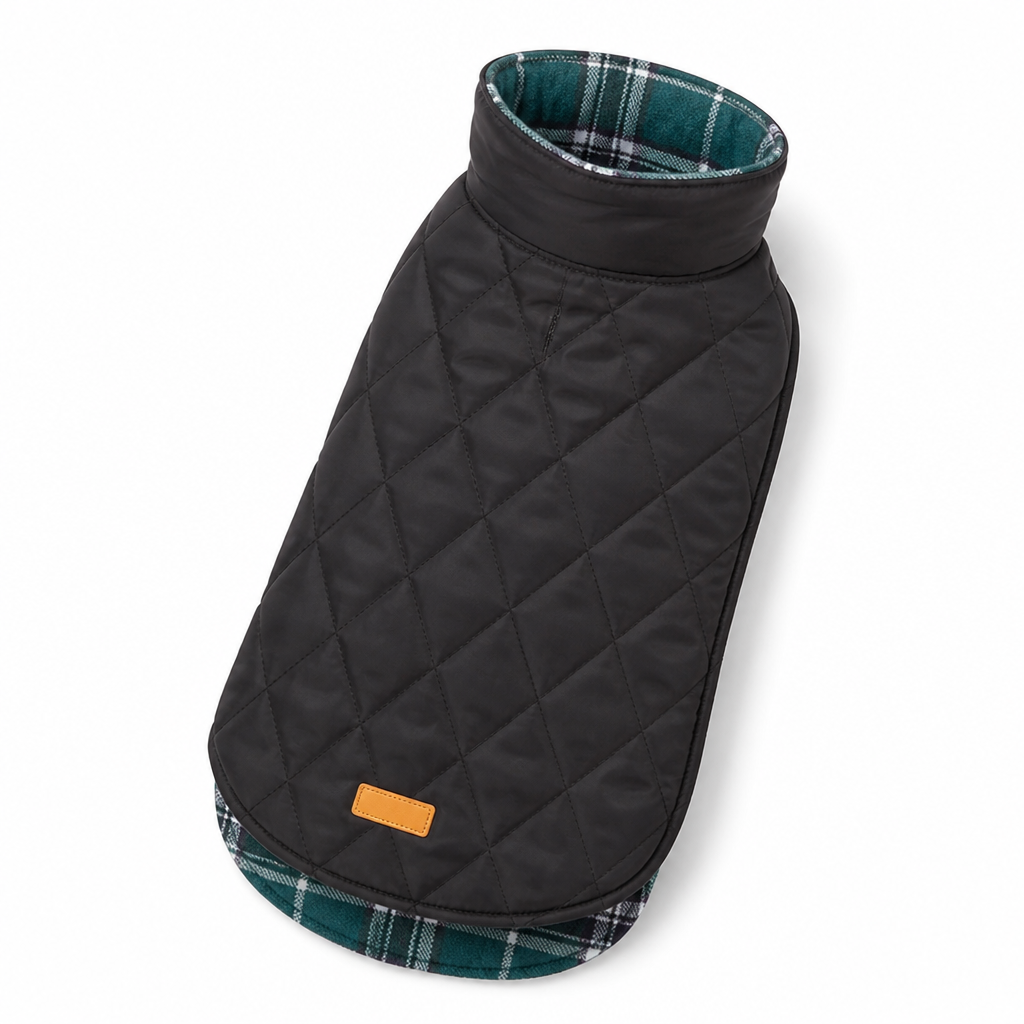 Reversible Waterproof Cozy-Lined Dog Coat