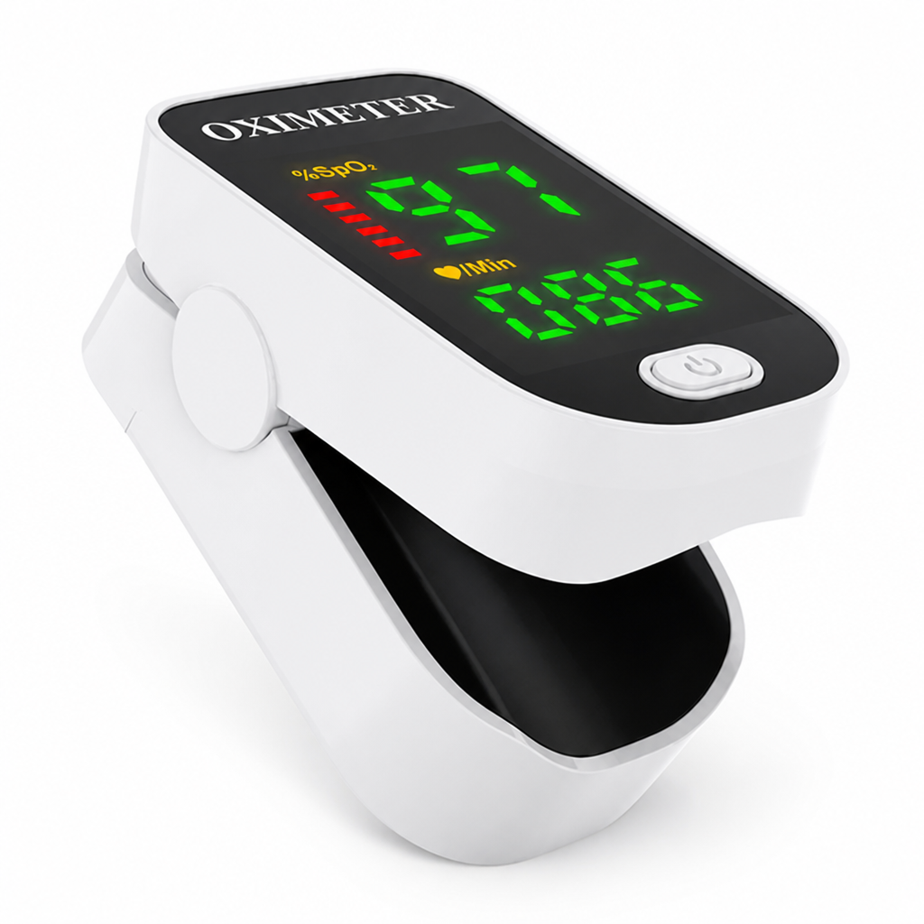 Non-Invasive LED Finger Pulse Oximeter