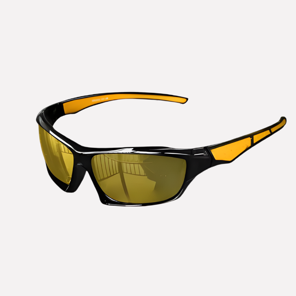 Wraparound Sports Sunglasses with UV400 Polarization for Outdoor Activities