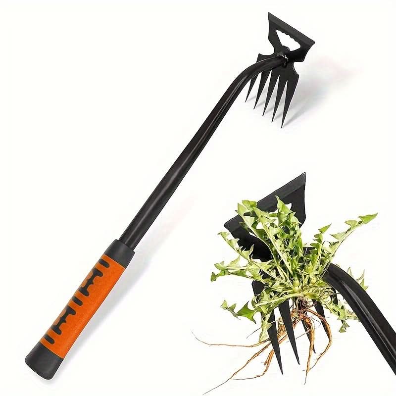 Manual Weeder for Root Removal – Carbon Steel Gardening Tool