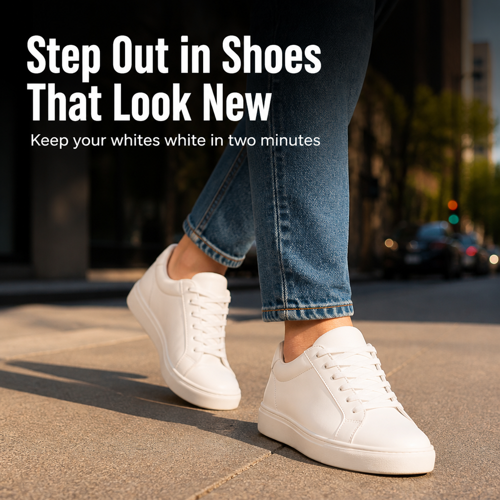VividStride™ — Wipe Dingy White Sneakers Back to Box-Fresh in About Two Minutes