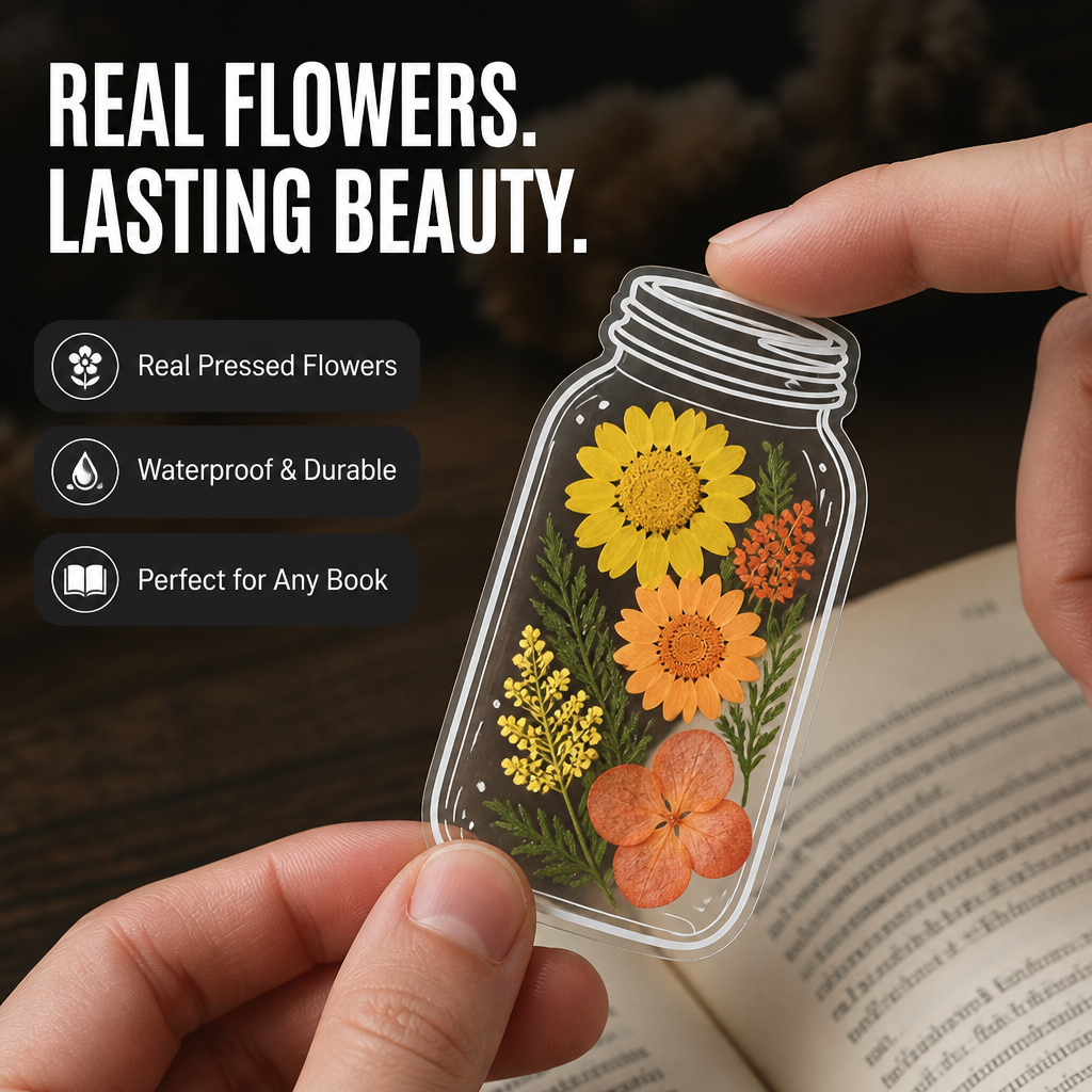 FloraLuxe™ — Slip a Real Pressed Flower Into Every Book You Open