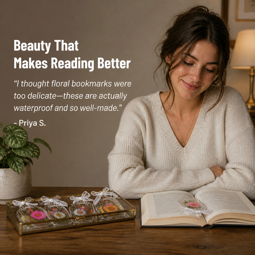 FloraLuxe™ — Slip a Real Pressed Flower Into Every Book You Open