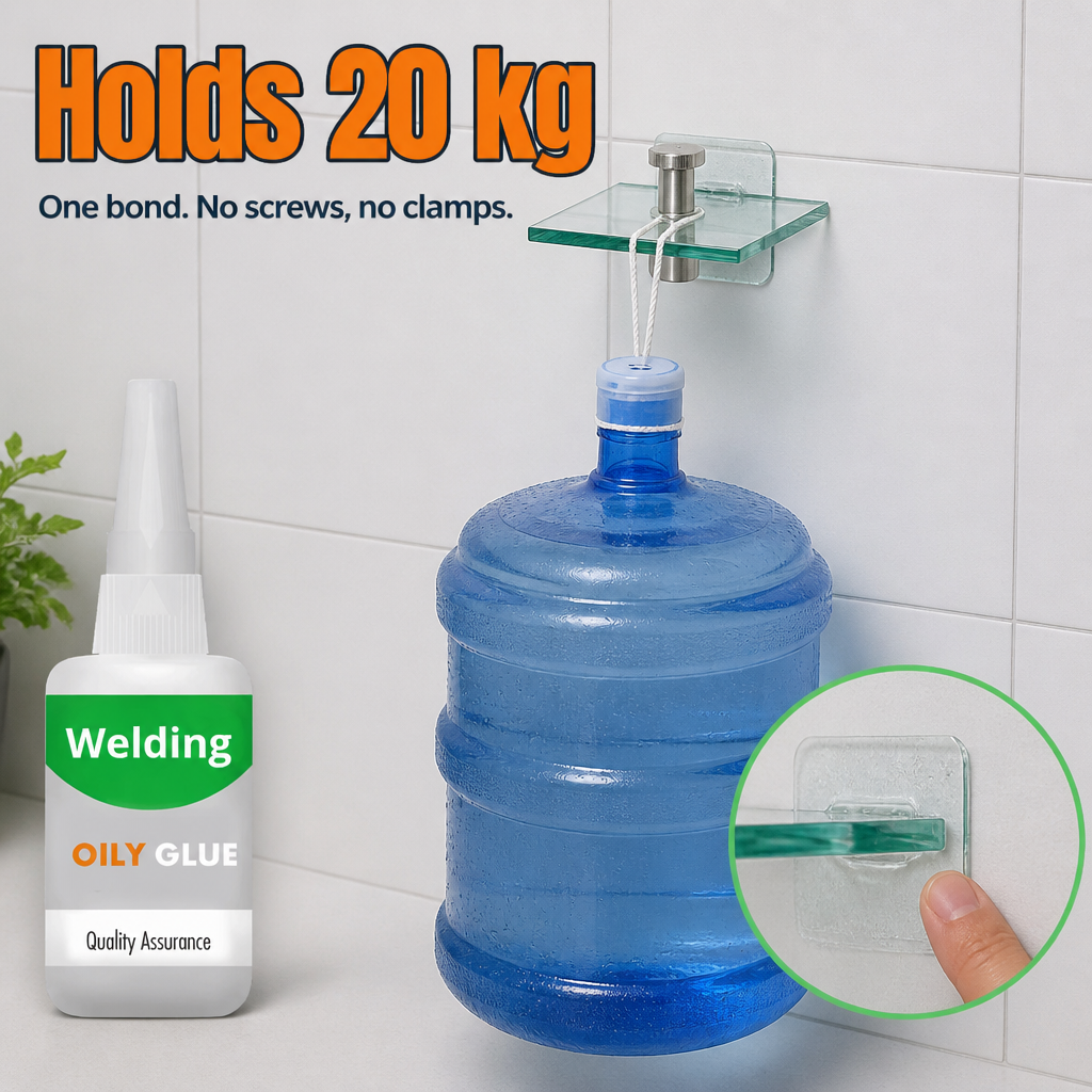 LumeBond™ — Bond Glass, Metal, Wood & Leather Solid in Seconds, No Clamps