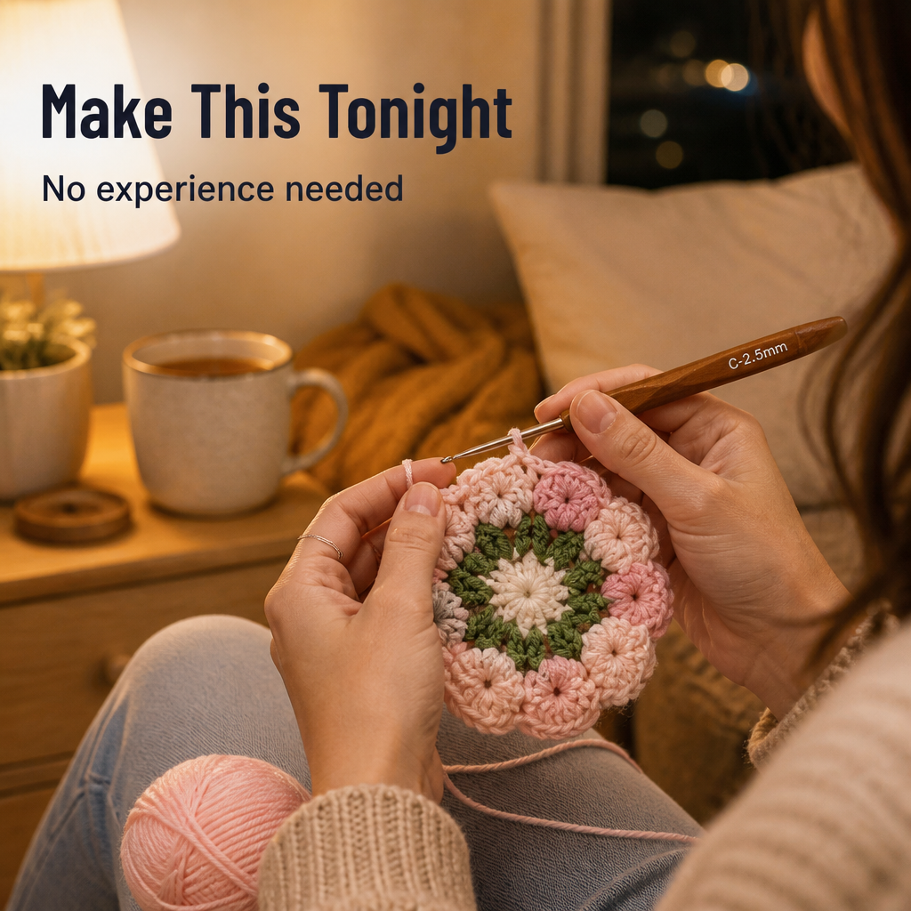 LumaFleur™ — Crochet Cozy Floral Coasters Even If You've Never Picked Up a Hook