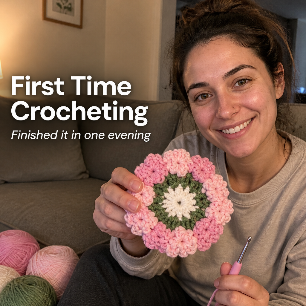 LumaFleur™ — Crochet Cozy Floral Coasters Even If You've Never Picked Up a Hook