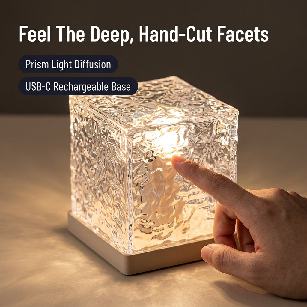 AuraSphere™ — Wrap Your Room in Drifting Water-Ripple Light That Melts Stress