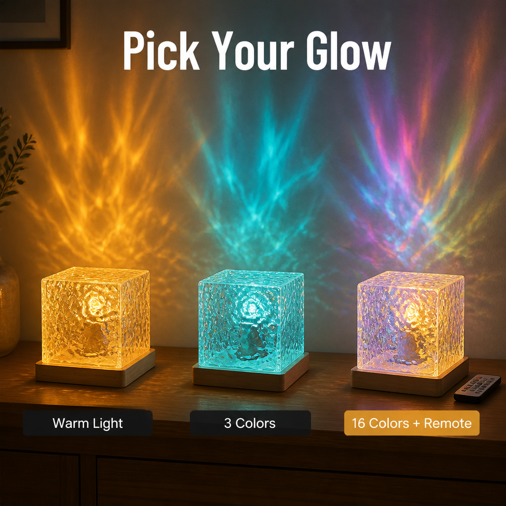 AuraSphere™ — Wrap Your Room in Drifting Water-Ripple Light That Melts Stress
