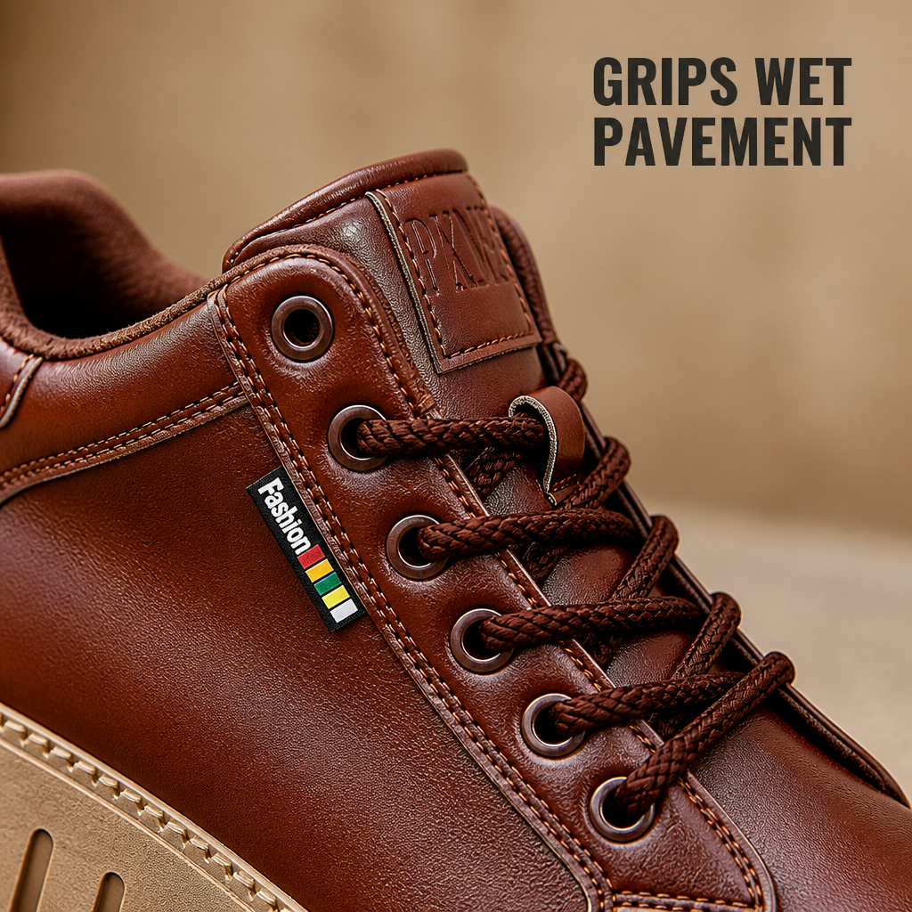 VeroStride™ – Cushioned Platform Lace-Up Ankle Boots with Non-Slip Grip Sole