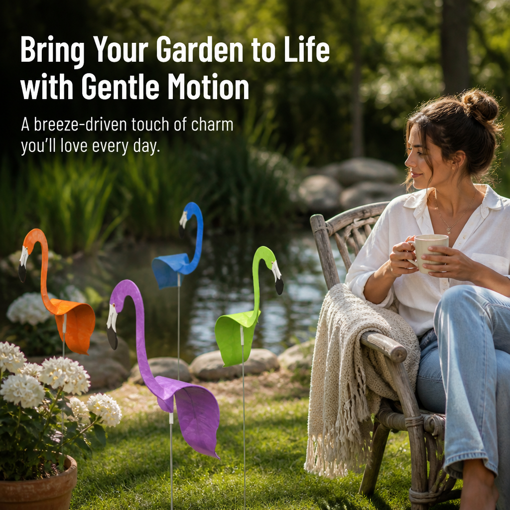 ZephyraGlide™ Swaying Flamingo — Watch It Bob, Sway & Dance on the Lightest Breeze