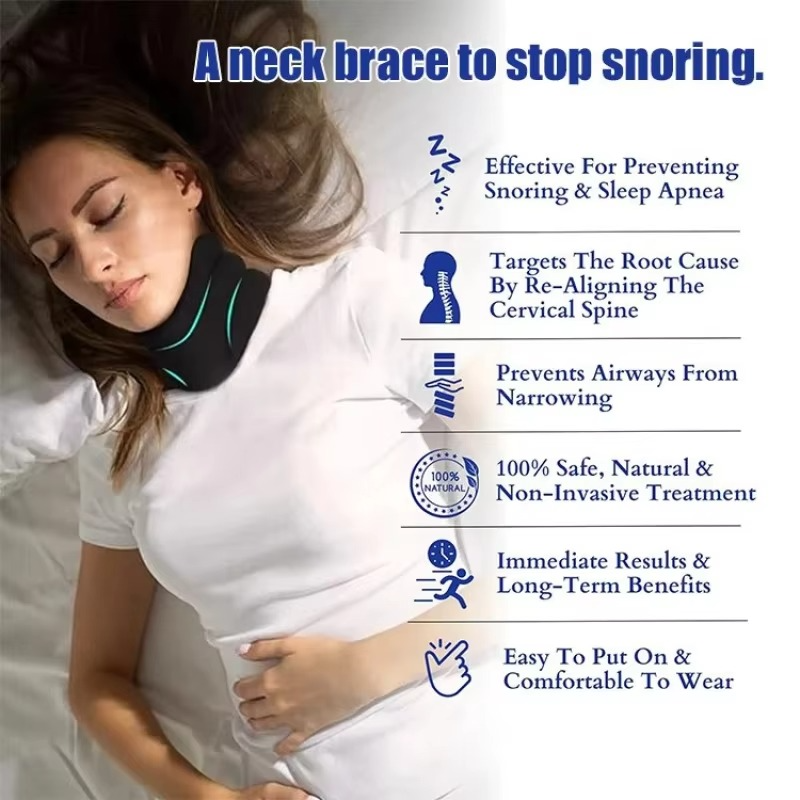 V-Shaped Neck Support for Snoring Prevention