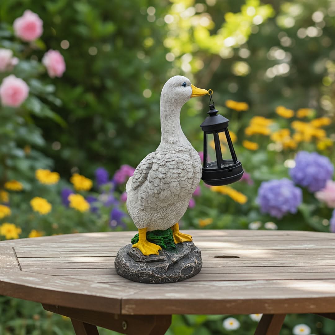 Solar Garden Lamp - Decorative Duck Design