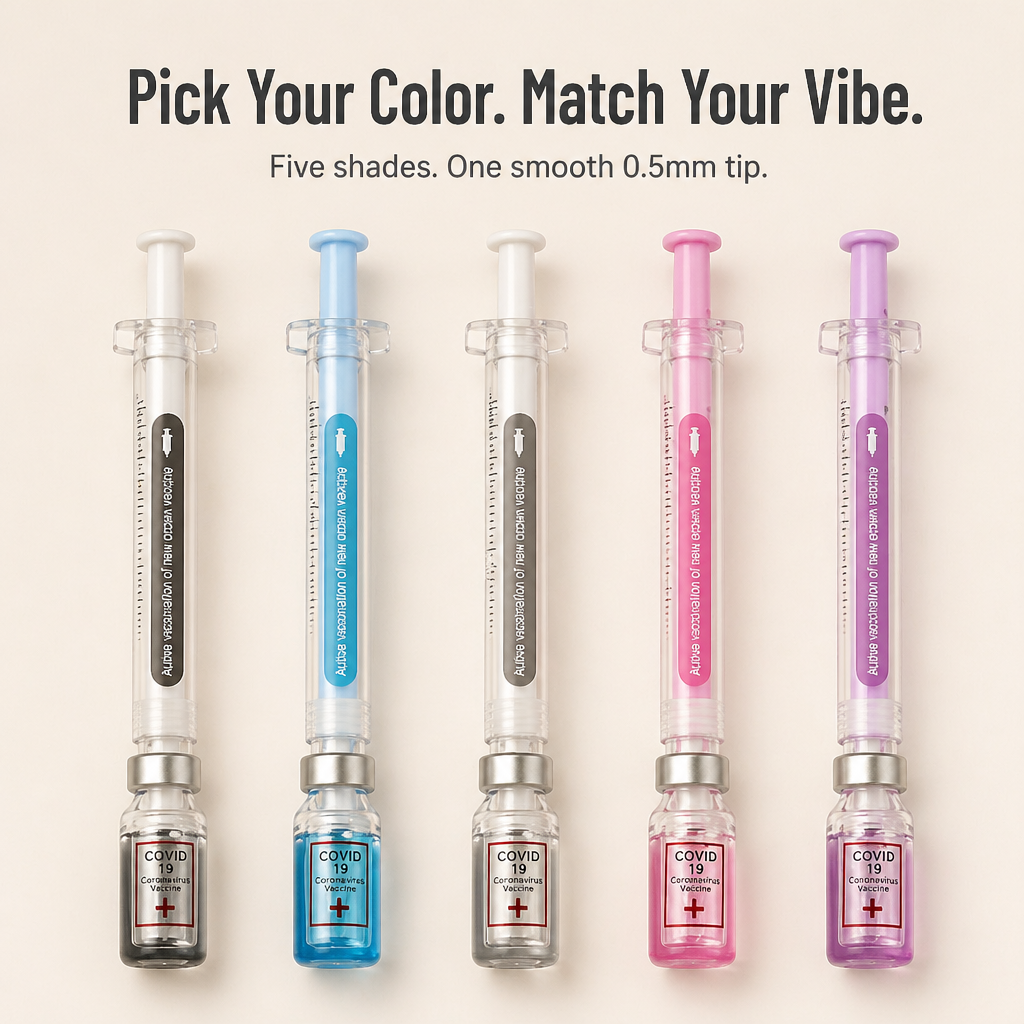 VibeSyringe™ — Use Buttery Smooth Ink to Color-Code Each Care Plan, Drug Card & Lecture Note