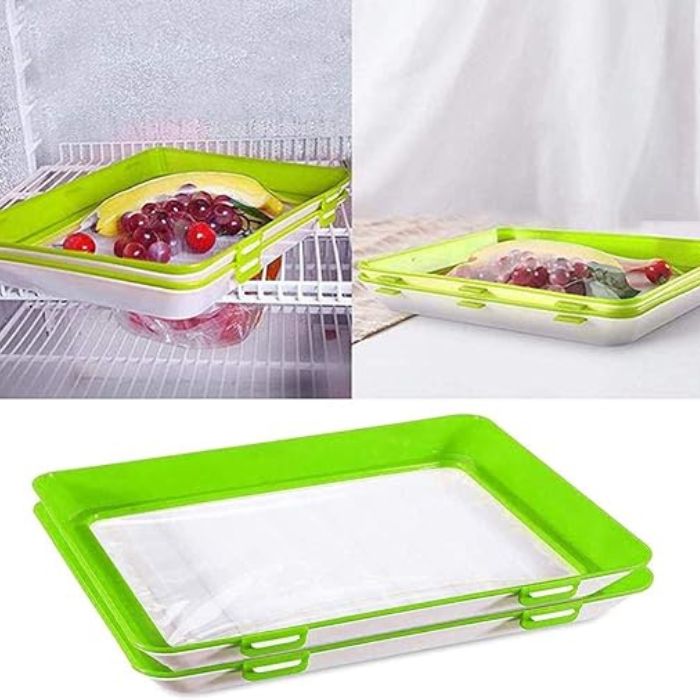 Fresh Storage Plate | Prolong Food Freshness | Stretch Seal Film | FreshPlate